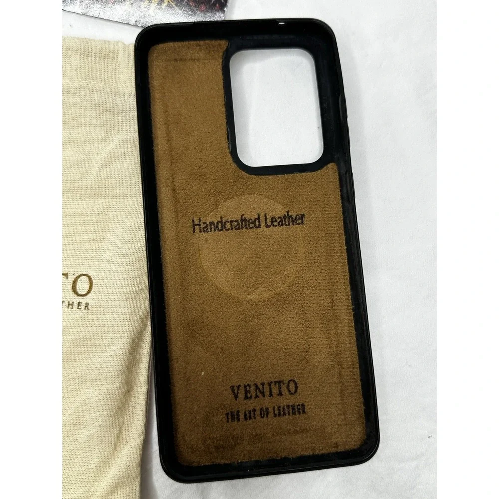 Venito Handcrafted Leather Phone Case Samsung Galaxy Brown Italy